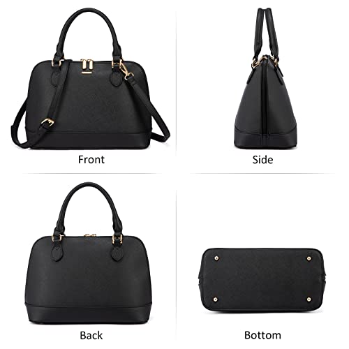 LOVEVOOK Purse for Women Small Crossbody Bags Classic Double Zip Top Handle Dome Satchel Bag