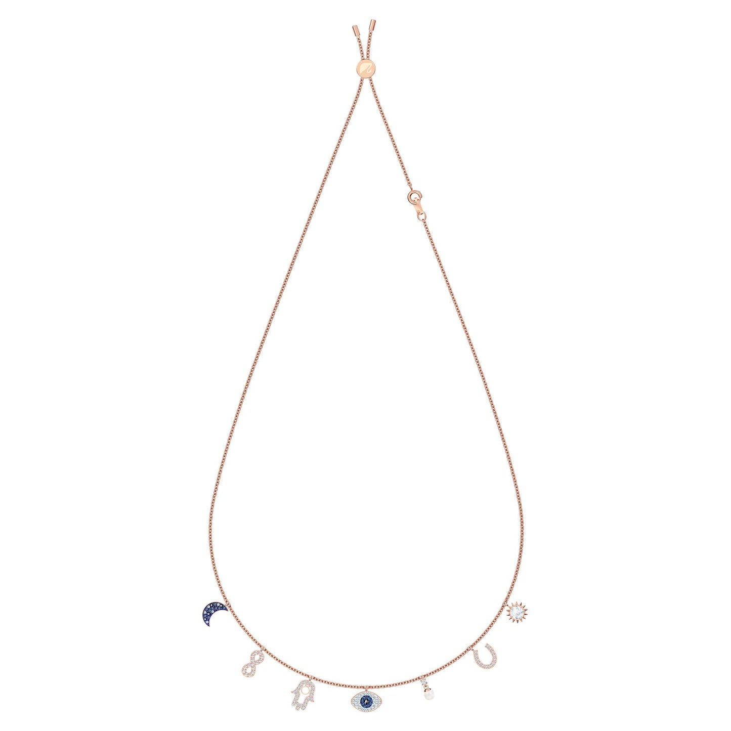 Swarovski Symbolic Evil Eye Crystal Jewelry Collection, Featuring Necklaces, Earrings, and Bracelets