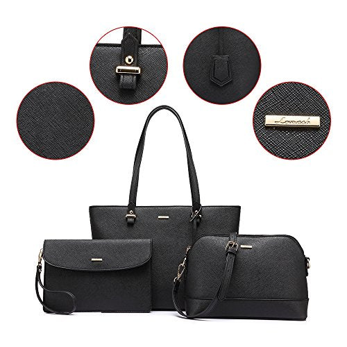 LOVEVOOK Handbags for Women Shoulder Bags Tote Satchel Hobo 3pcs Purse Set