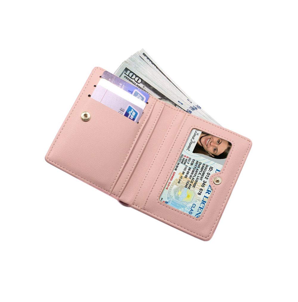 Women Wallets Small Bifold Leather Pocket Wallet Ladies Mini Short Purse