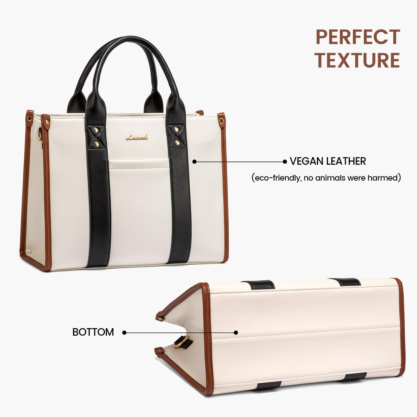 LOVEVOOK Purse for Women Leather Tote Bag Purse and Handbags, Satchel Shoulder Crossbody Top Handle Bags with Zipper