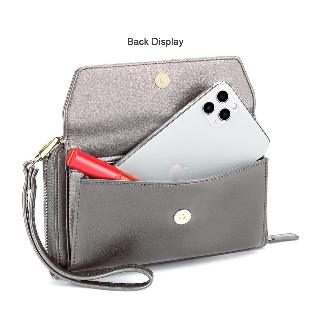 Wallets for Women Credit Card Slots with RFID Blocking Large Capacity Wristlet