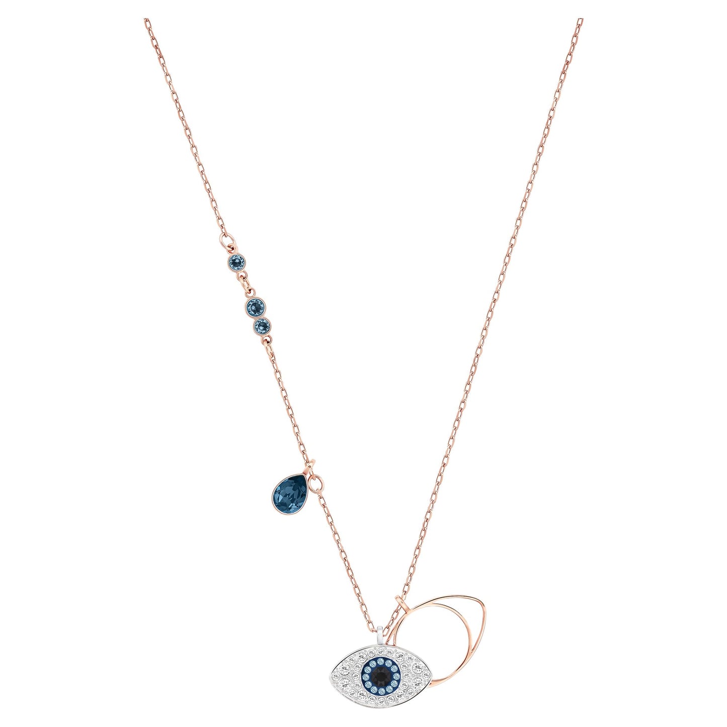 Swarovski Symbolic Evil Eye Crystal Jewelry Collection, Featuring Necklaces, Earrings, and Bracelets