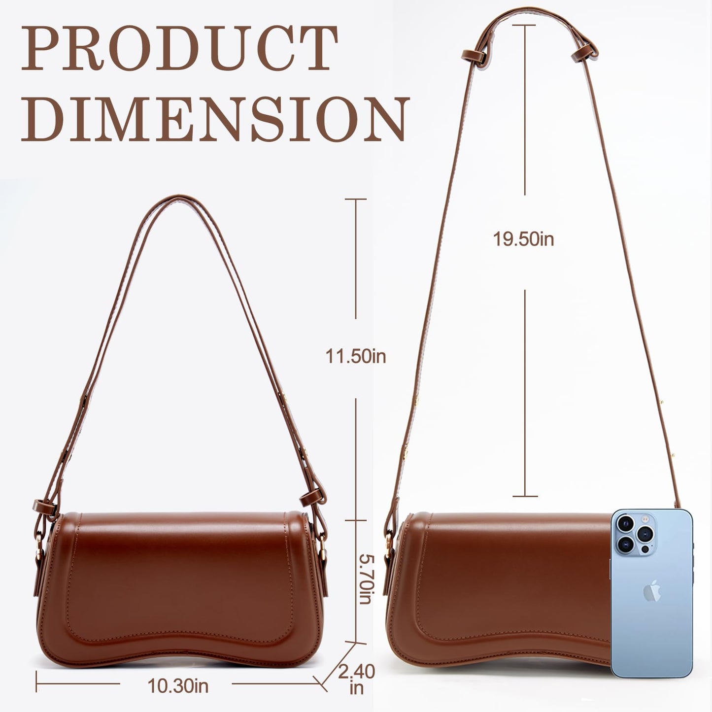 Small Shoulder Bag for women,Crossbody Purses,Leather Tote Handbag Clutch Hobo Purse,with Zipper Closure for Women