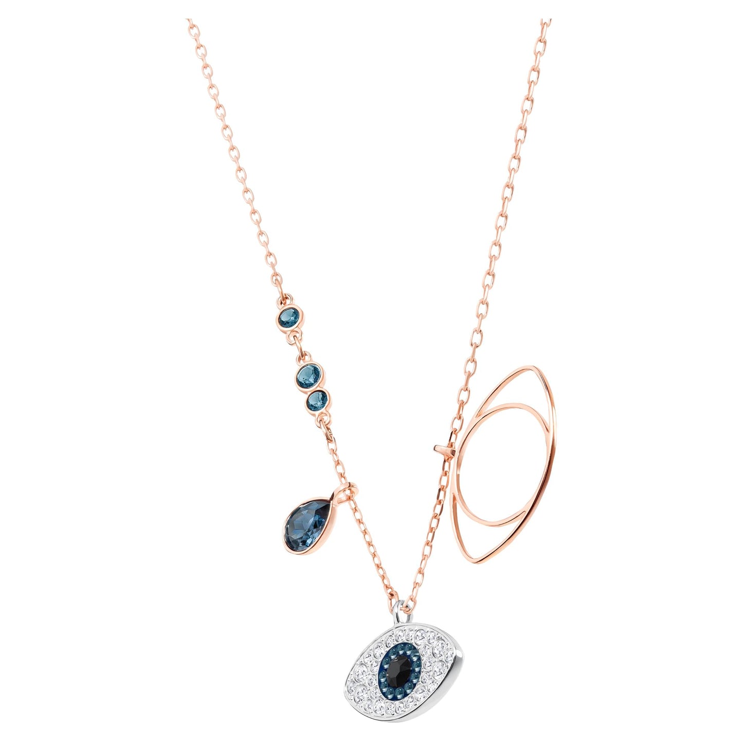 Swarovski Symbolic Evil Eye Crystal Jewelry Collection, Featuring Necklaces, Earrings, and Bracelets