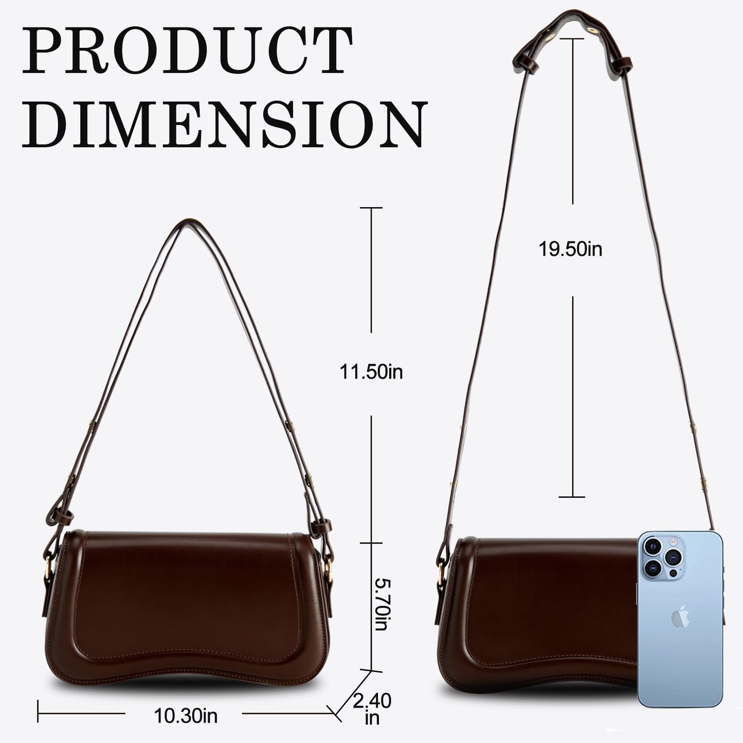 Small Shoulder Bag for women,Crossbody Purses,Leather Tote Handbag Clutch Hobo Purse,with Zipper Closure for Women