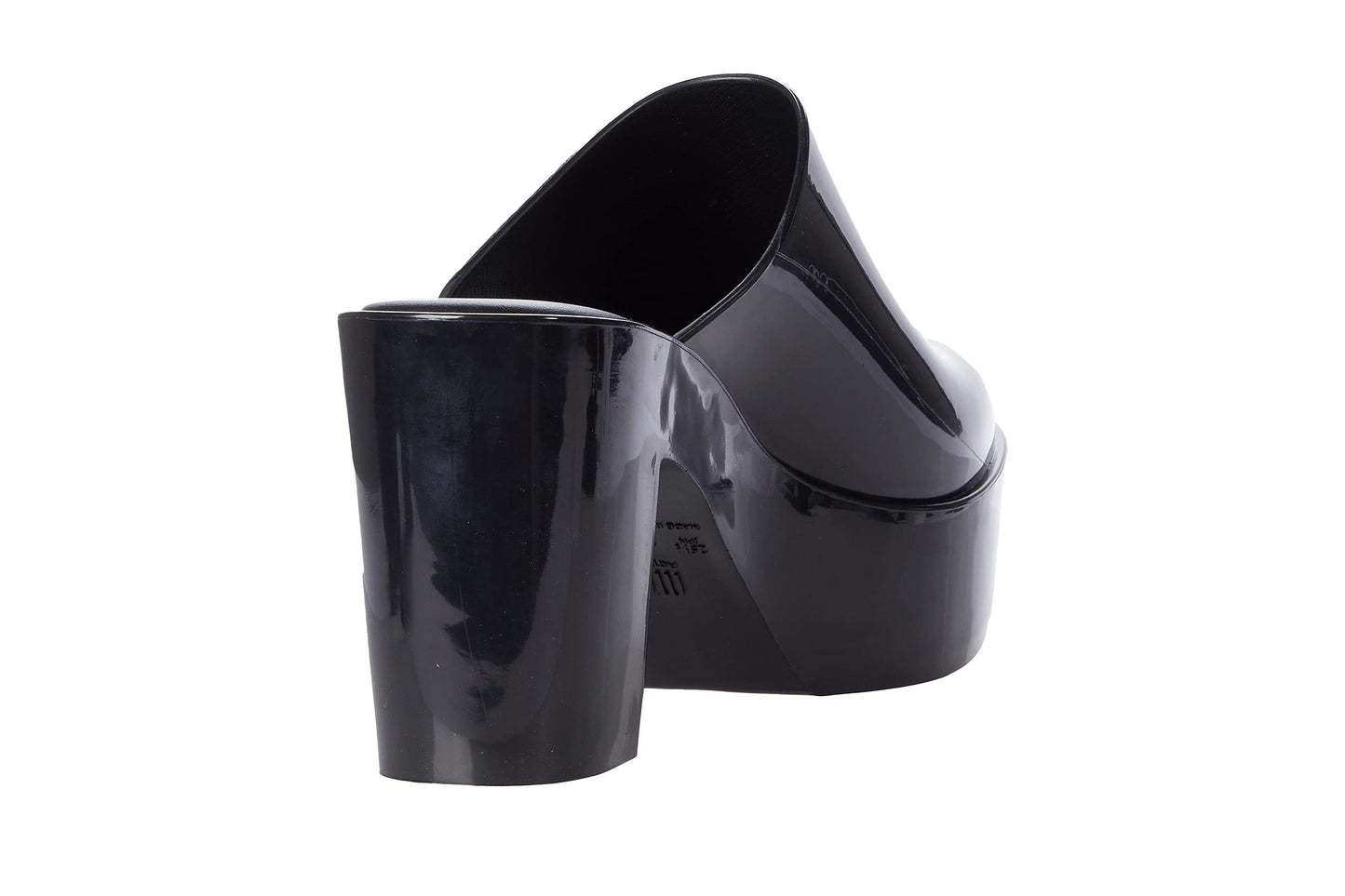 Melissa Mule Slip-On Jelly Heels for Women - Open-Toed, Stylish Heeled Clog, Comfortable Chunky Slip-On Mules with Jelly Upper and Open Toe Design, Vegan