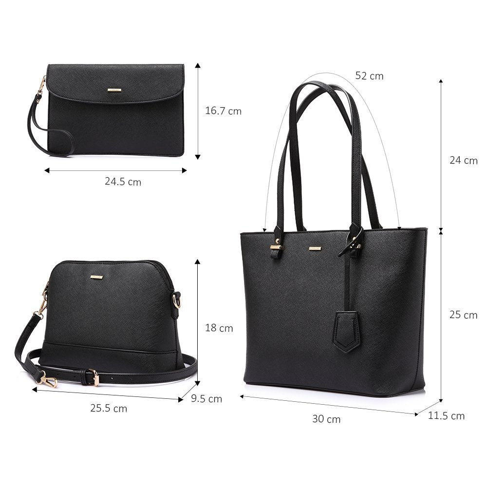 LOVEVOOK Handbags for Women Shoulder Bags Tote Satchel Hobo 3pcs Purse Set