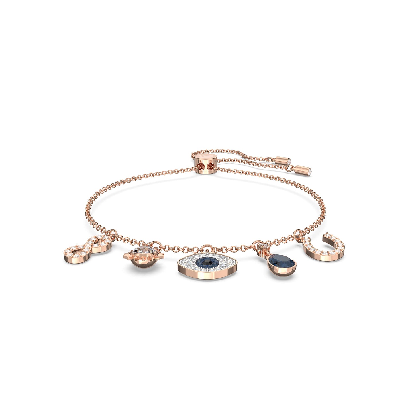 Swarovski Symbolic Evil Eye Crystal Jewelry Collection, Featuring Necklaces, Earrings, and Bracelets