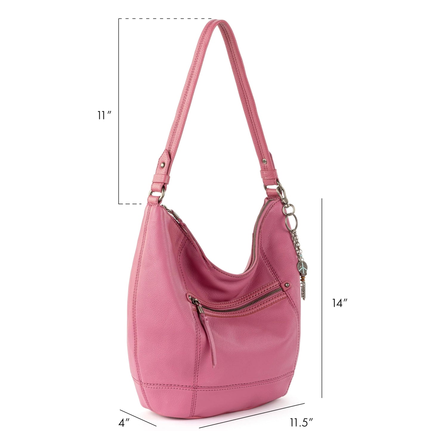 The Sak Sequoia Hobo Bag - Premium Large Leather Women's Handbag for Everyday & Travel - Durable Purse With Zipper Pocket