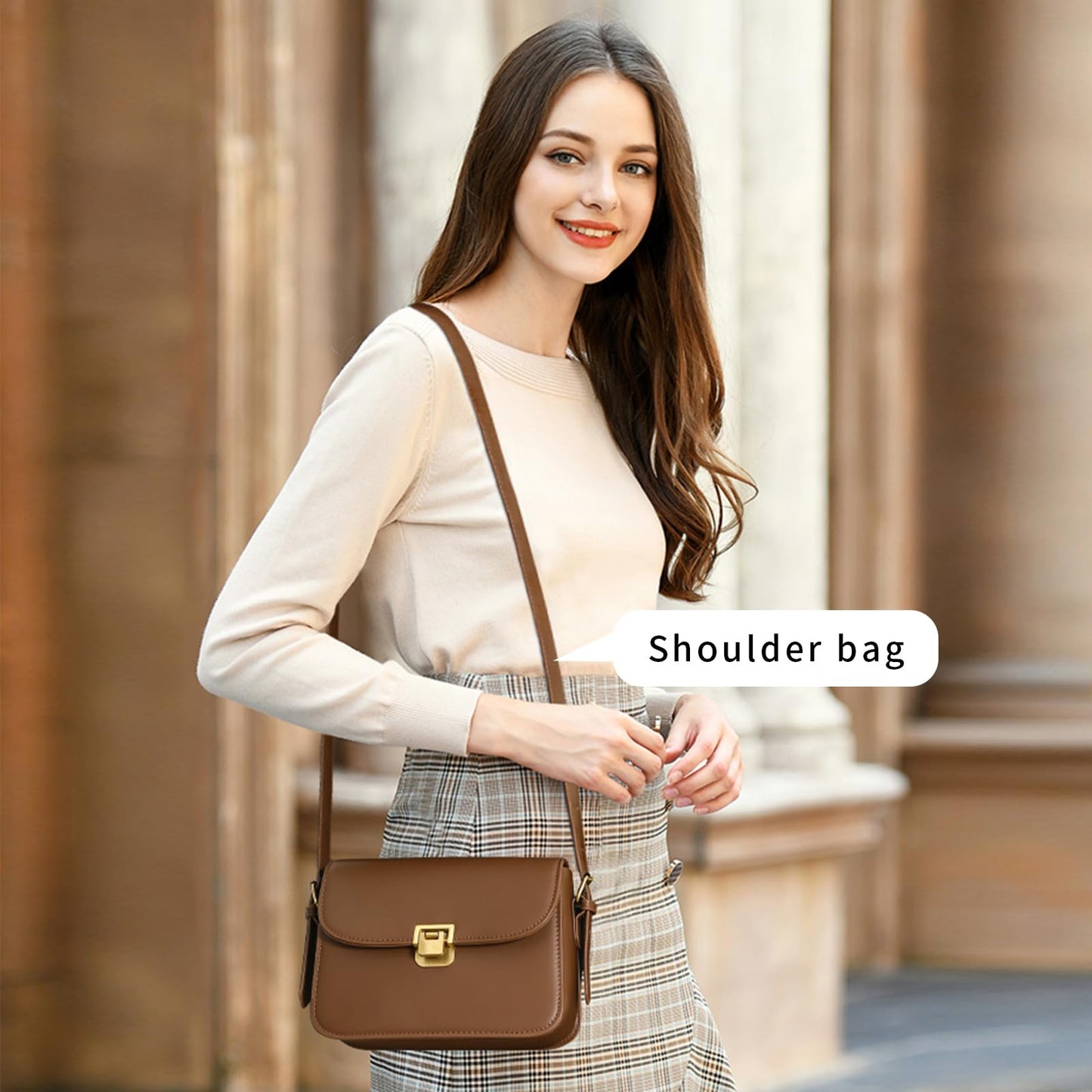 Women’s Crossbody Purse | Adjustable Strap, Convertible to Shoulder Bag, Small Handbag with Removable Strap