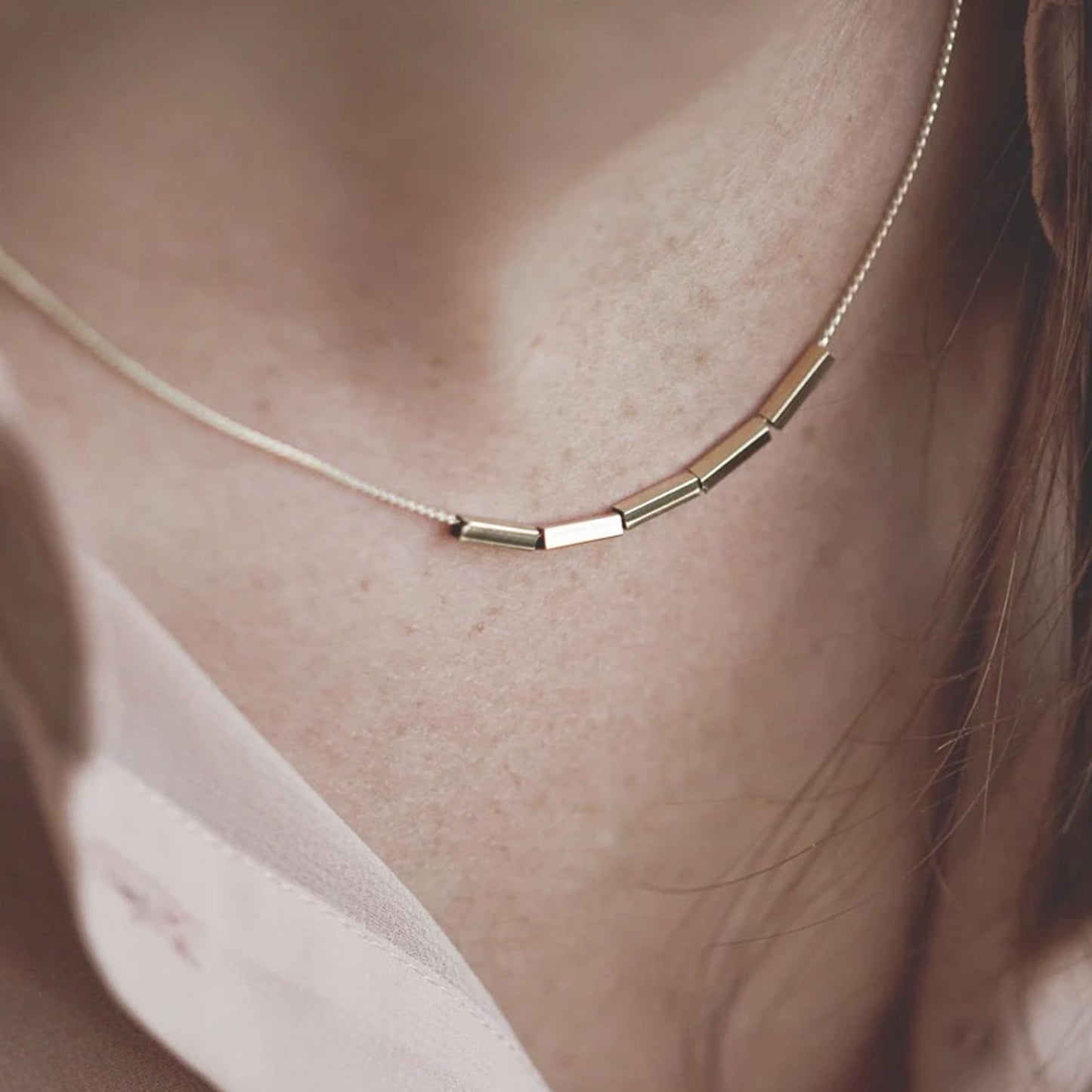 Dainty Gold Necklace for Women Girls Trendy - 14K Gold/Silver Plated Cute Heart Necklace for Women Handmade Heart Choker Necklace Tiny Heart Jewelry Gifts for Women Girls Teen Girls Stuff