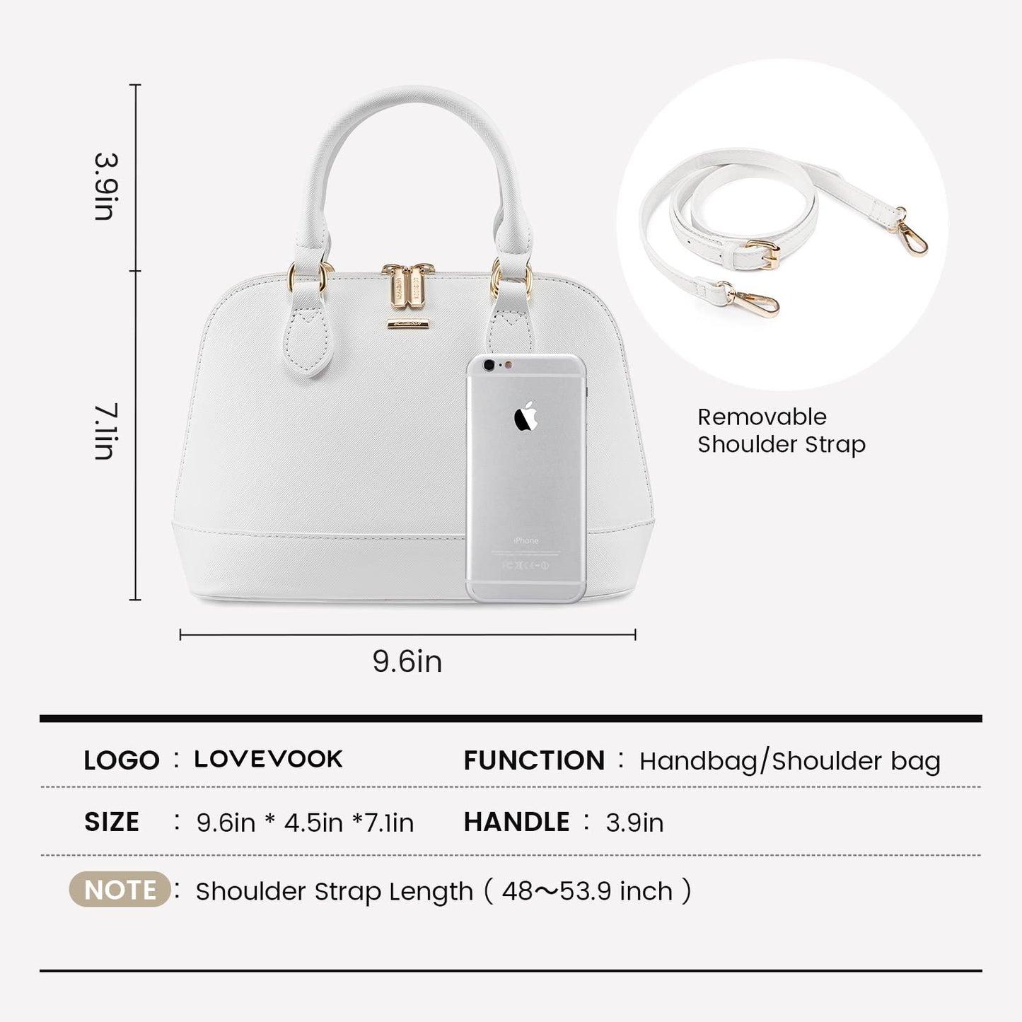 LOVEVOOK Purse for Women Small Crossbody Bags Classic Double Zip Top Handle Dome Satchel Bag