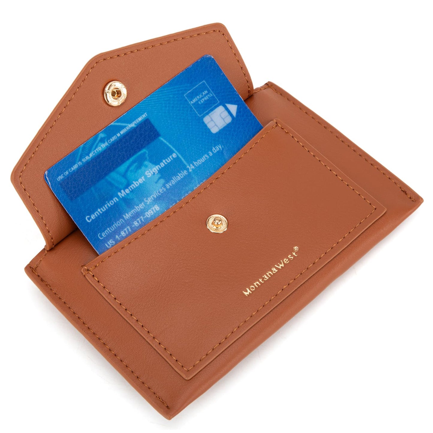 Montana West Stylish and Compact Credit Card Wallet for Women with Keychain and ID Slot Cardholder with Coin Pocket