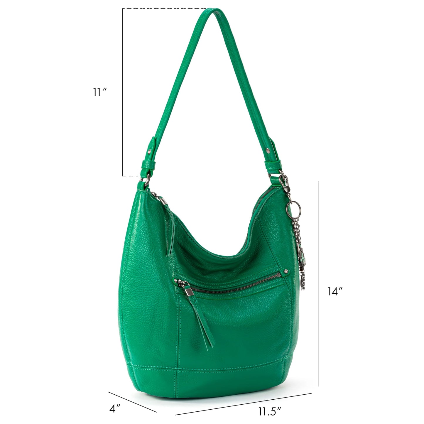 The Sak Sequoia Hobo Bag - Premium Large Leather Women's Handbag for Everyday & Travel - Durable Purse With Zipper Pocket