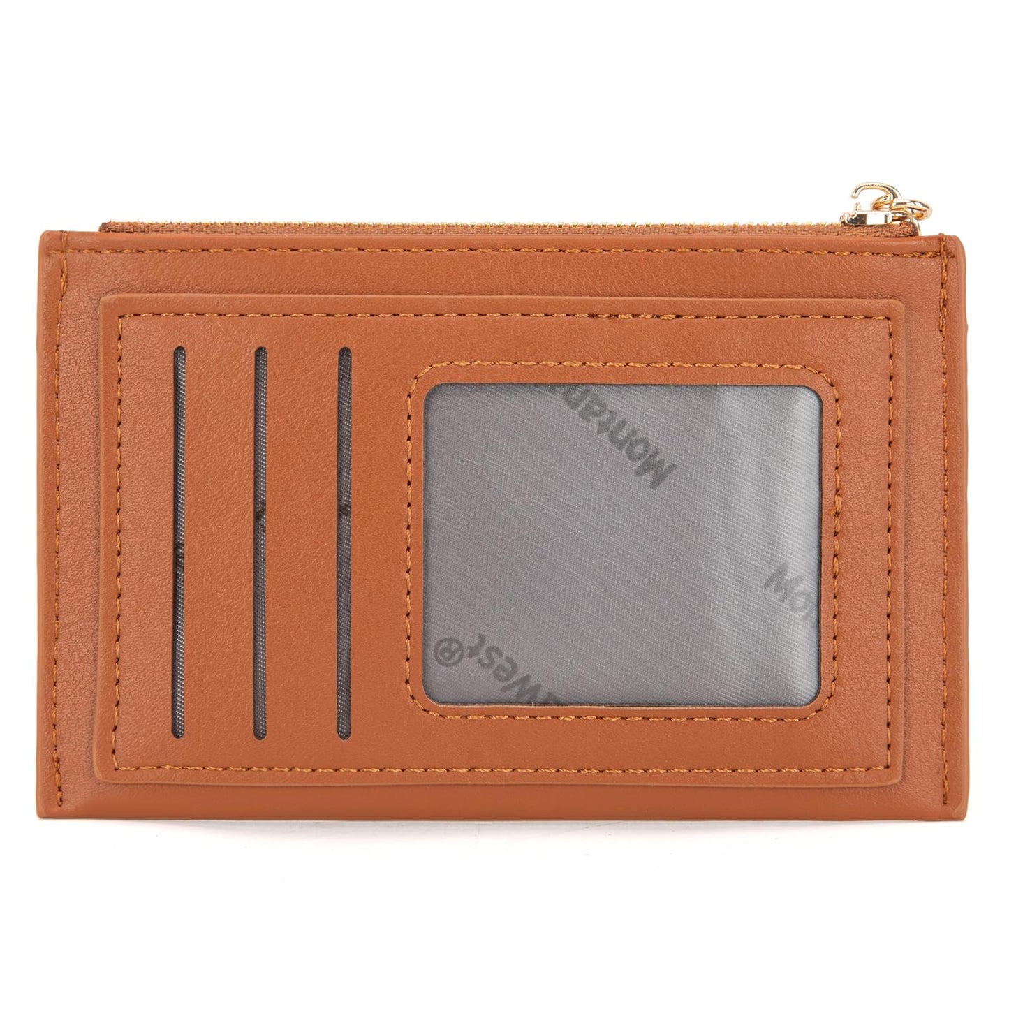 Montana West Stylish and Compact Credit Card Wallet for Women with Keychain and ID Slot Cardholder with Coin Pocket