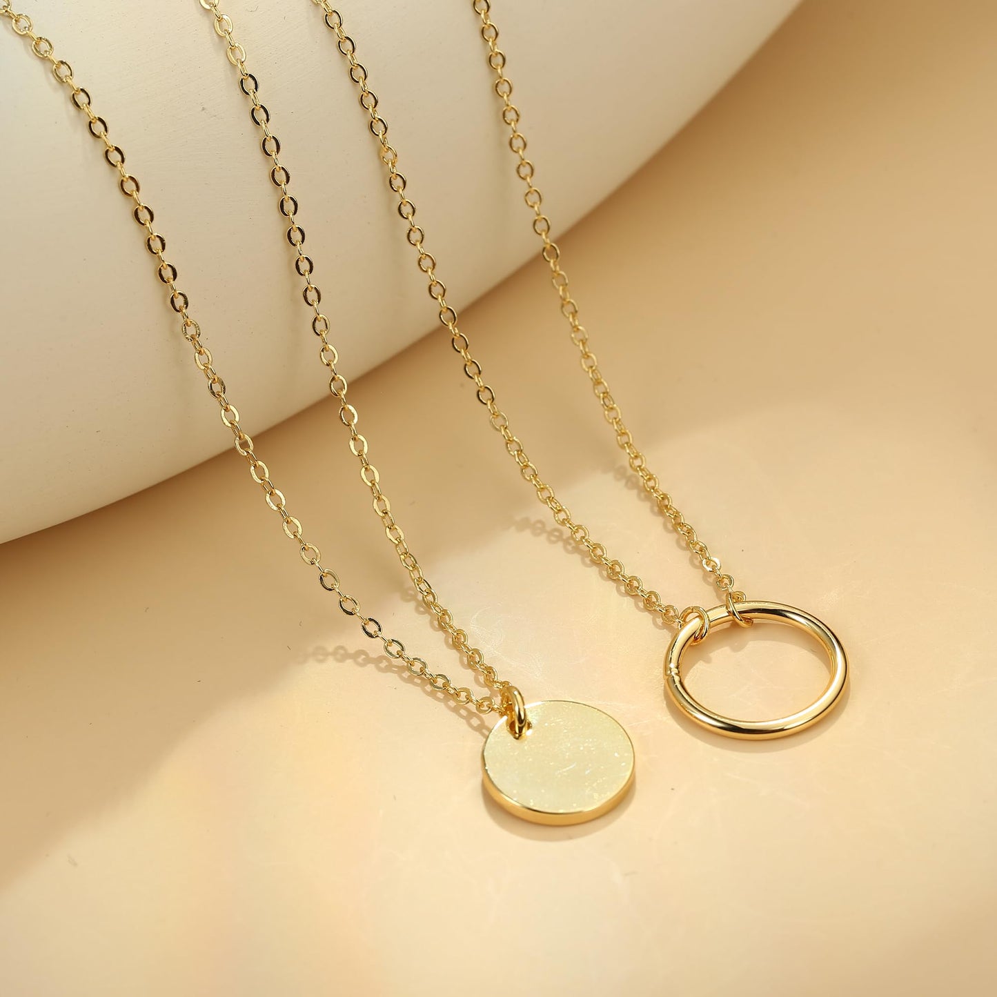 Dainty Gold Necklace for Women Girls Trendy - 14K Gold/Silver Plated Cute Heart Necklace for Women Handmade Heart Choker Necklace Tiny Heart Jewelry Gifts for Women Girls Teen Girls Stuff