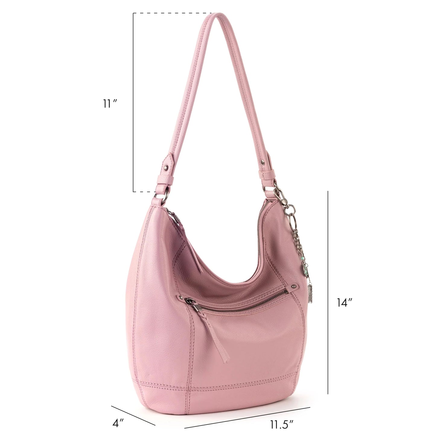 The Sak Sequoia Hobo Bag - Premium Large Leather Women's Handbag for Everyday & Travel - Durable Purse With Zipper Pocket