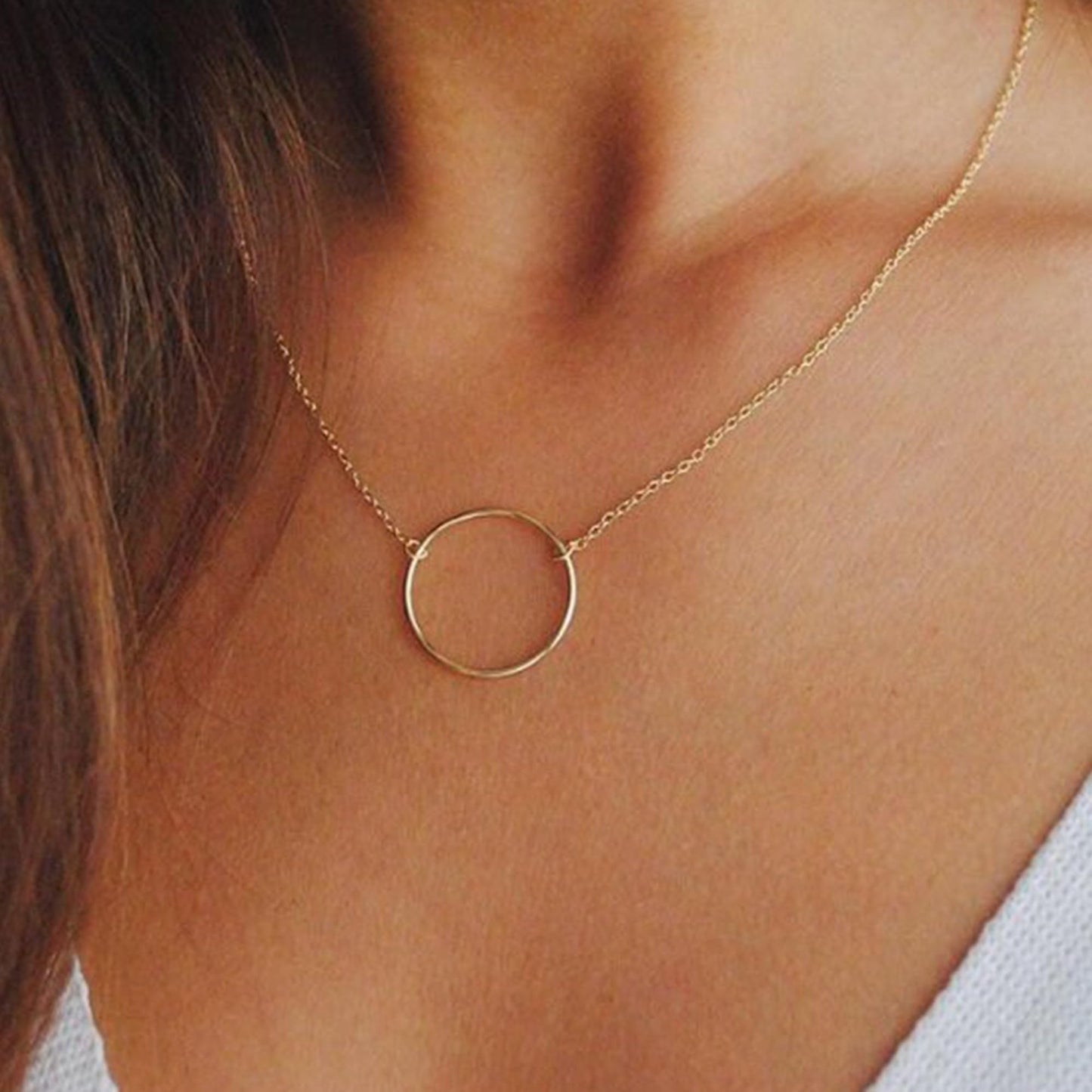 Dainty Gold Necklace for Women Girls Trendy - 14K Gold/Silver Plated Cute Heart Necklace for Women Handmade Heart Choker Necklace Tiny Heart Jewelry Gifts for Women Girls Teen Girls Stuff