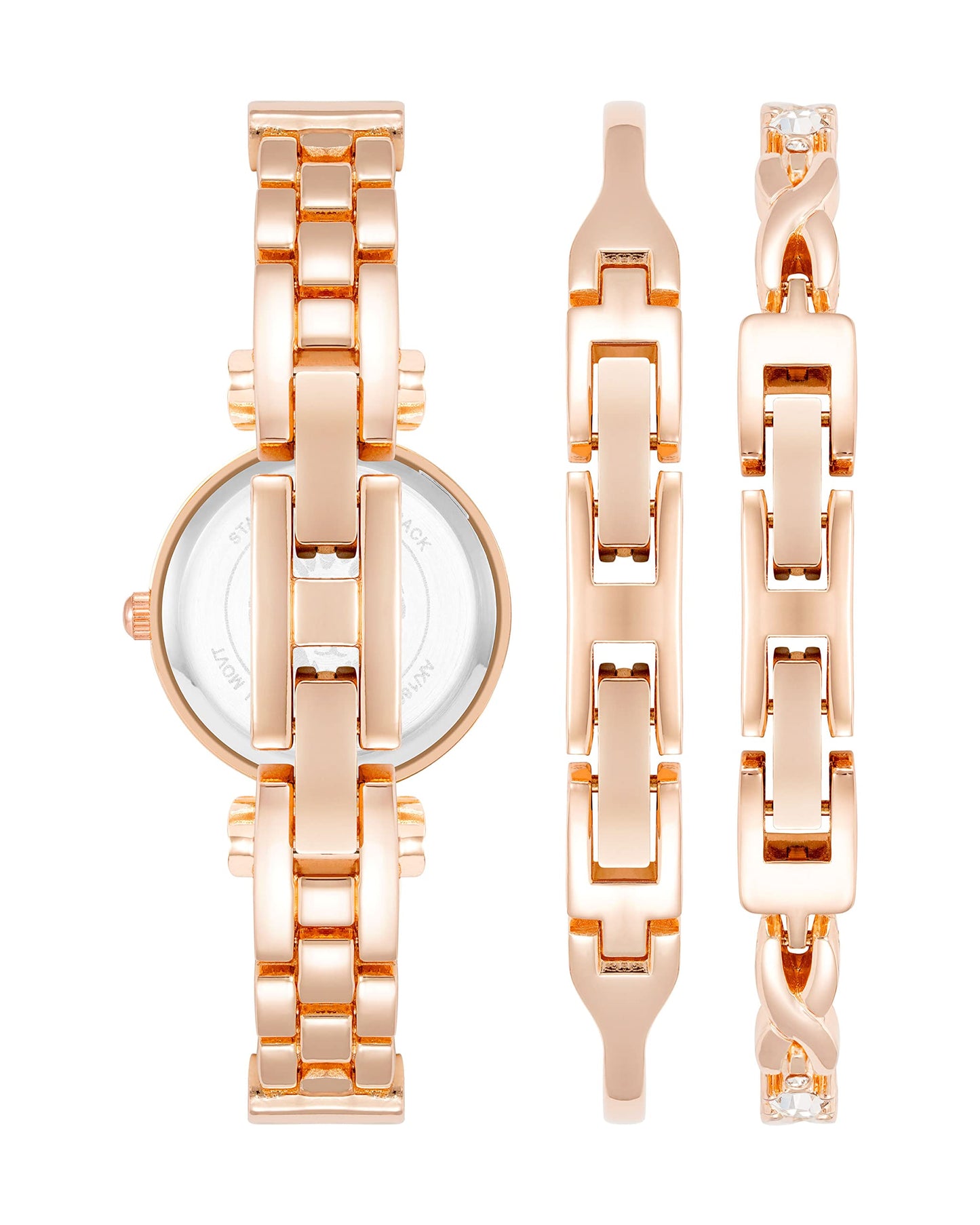 Women's Premium Crystal Accented Bangle Watch and Bracelet Set | Anne Klein