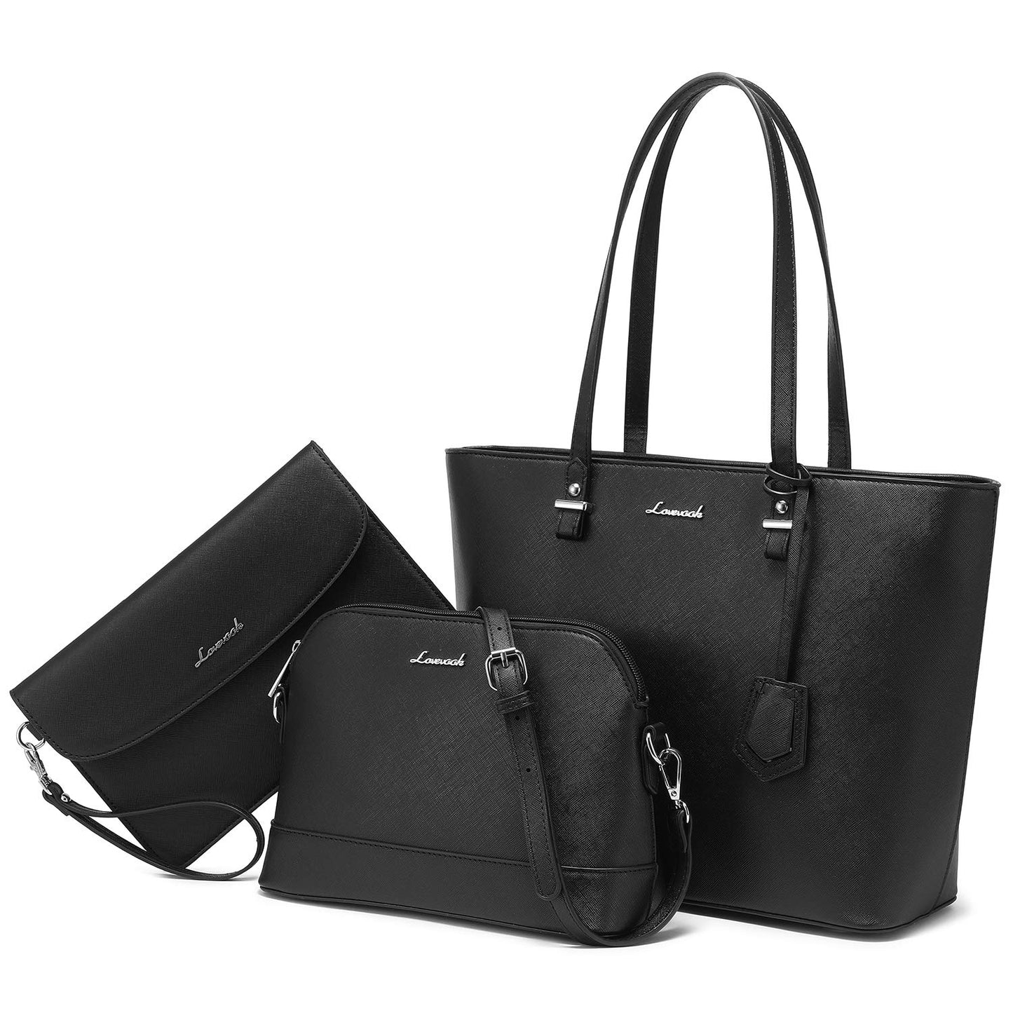 LOVEVOOK Handbags for Women Shoulder Bags Tote Satchel Hobo 3pcs Purse Set