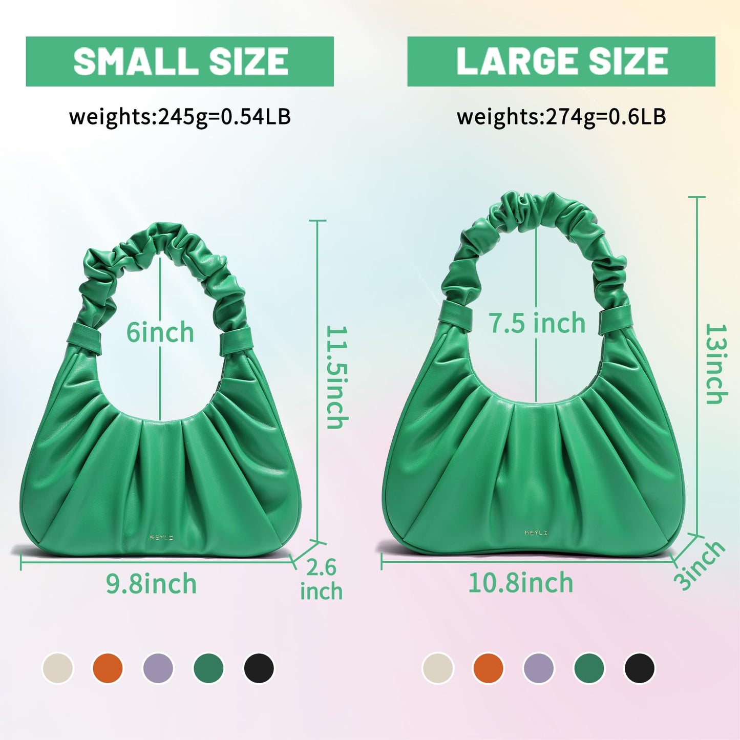 Keyli Mini Purses Cloud Design Handbags Cute Shoulder Bag for women Hobo Tote Purses Clutch with Magnetic Closure