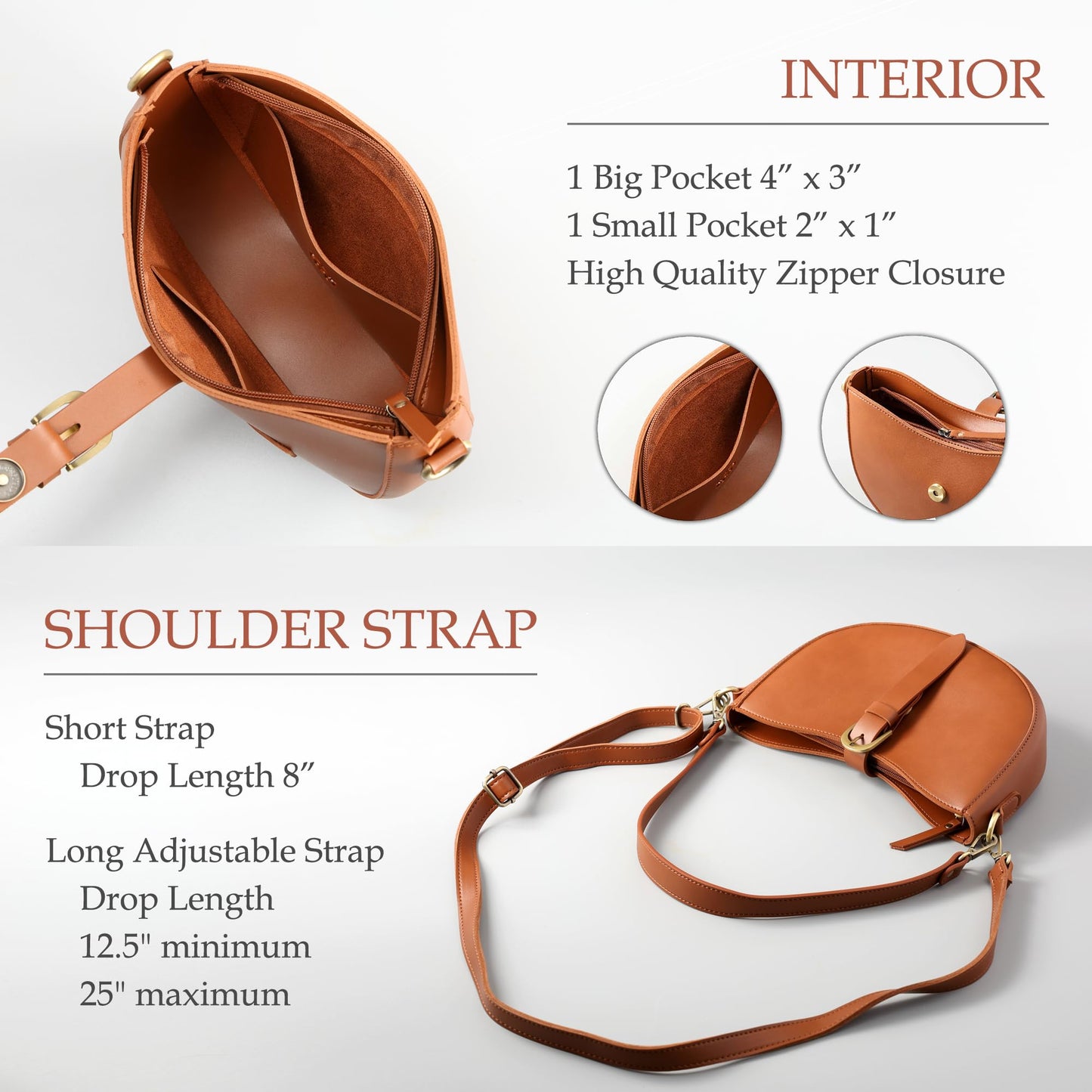 Vintage Vegan Leather Shoulder Crescent Bag For Women Retro Lunar Purse Casual Hobo Satchel Under Arm Purse Lady Handbag