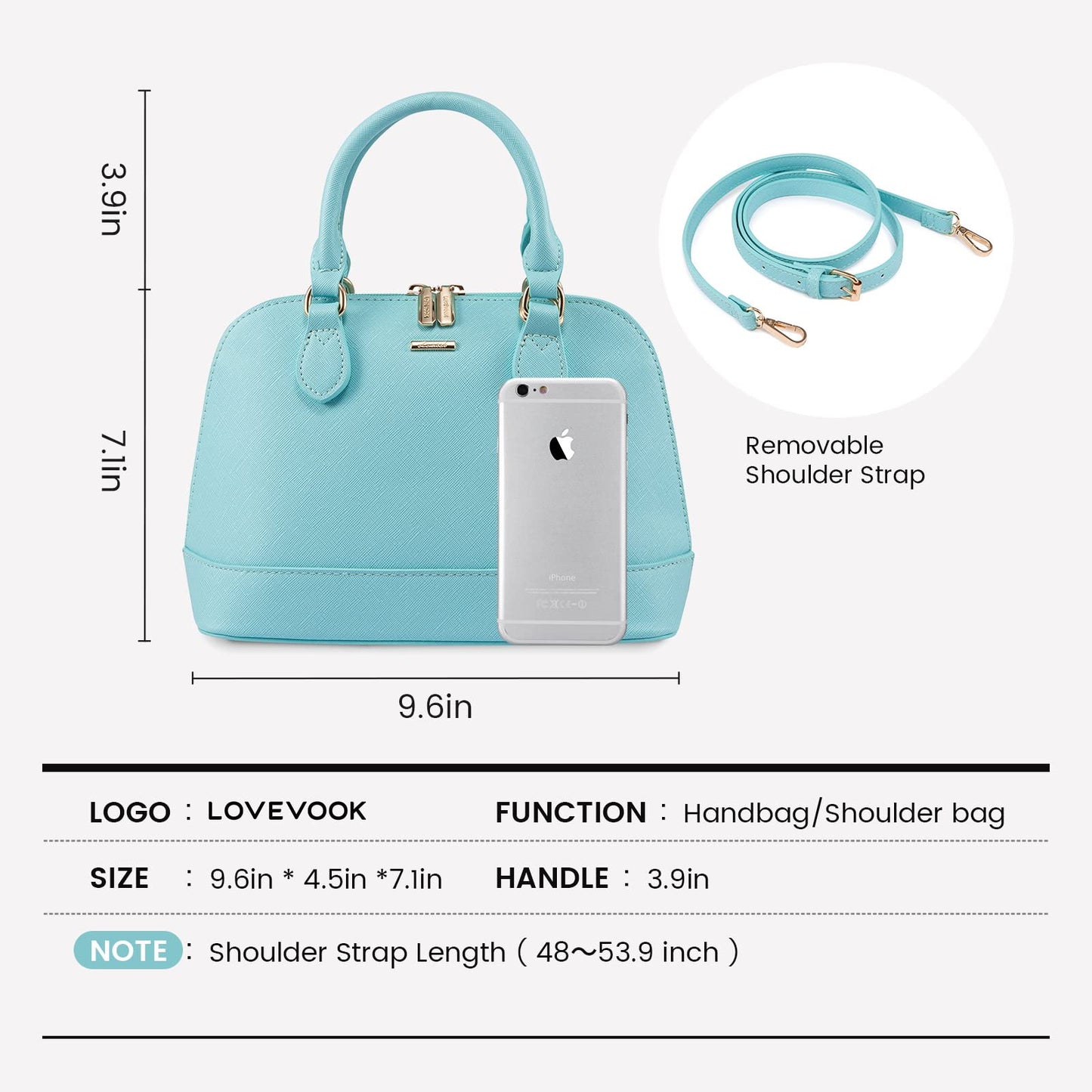 LOVEVOOK Purse for Women Small Crossbody Bags Classic Double Zip Top Handle Dome Satchel Bag