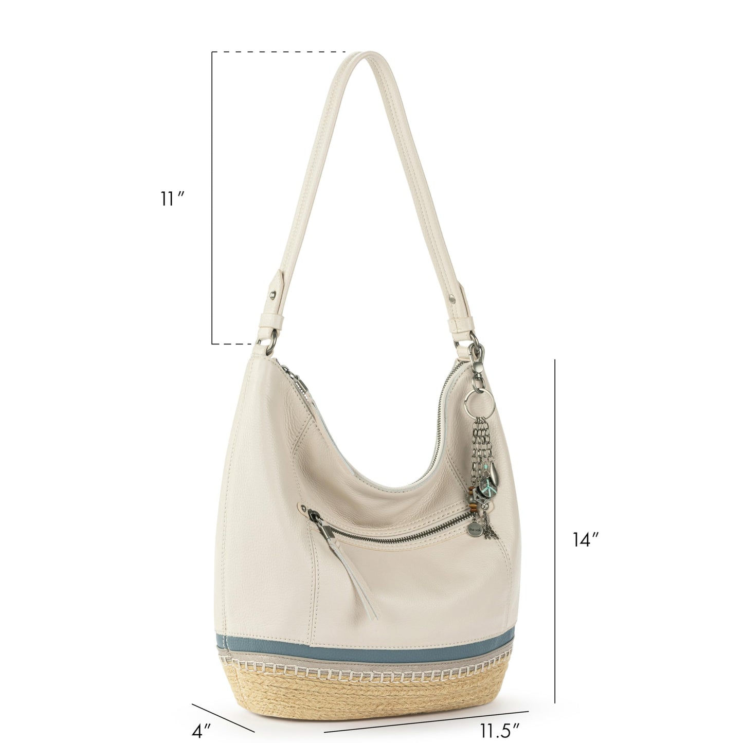 The Sak Sequoia Hobo Bag - Premium Large Leather Women's Handbag for Everyday & Travel - Durable Purse With Zipper Pocket