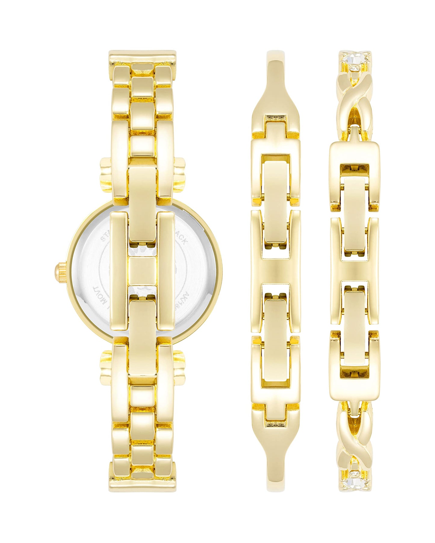 Women's Premium Crystal Accented Bangle Watch and Bracelet Set | Anne Klein