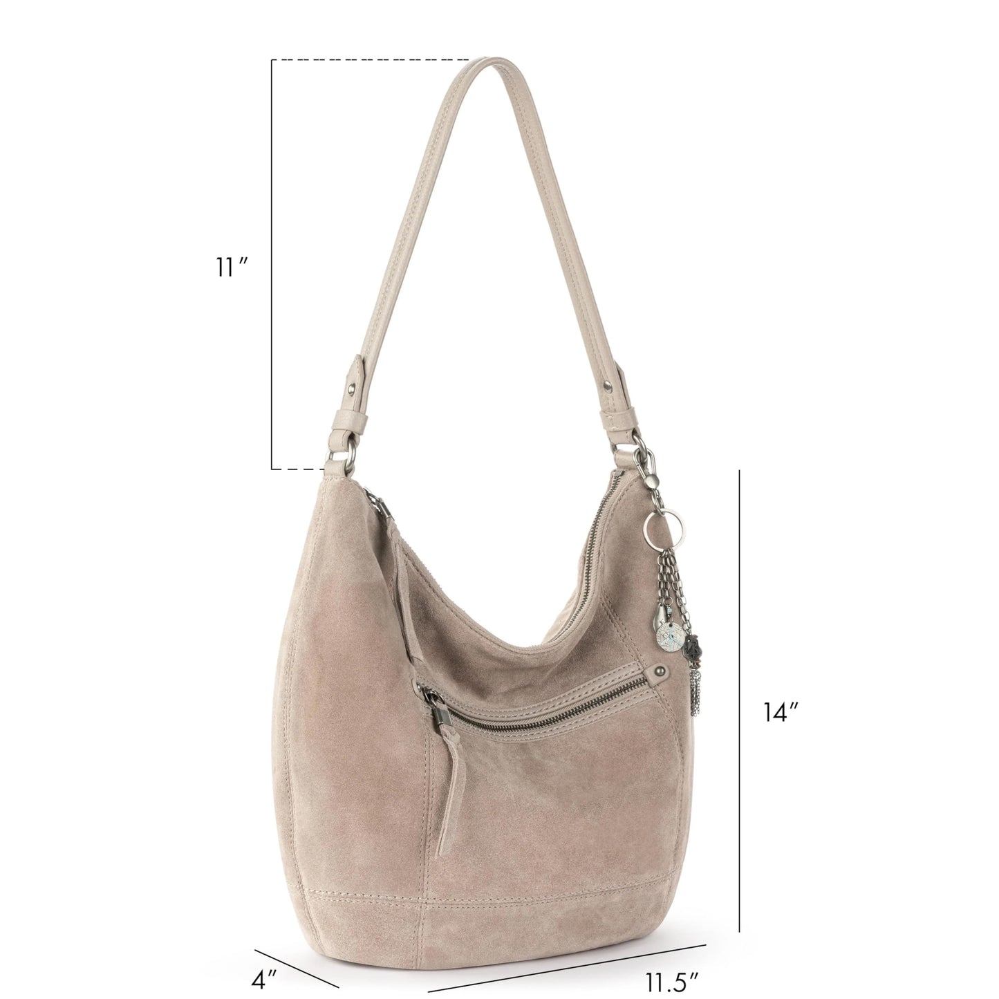 The Sak Sequoia Hobo Bag - Premium Large Leather Women's Handbag for Everyday & Travel - Durable Purse With Zipper Pocket