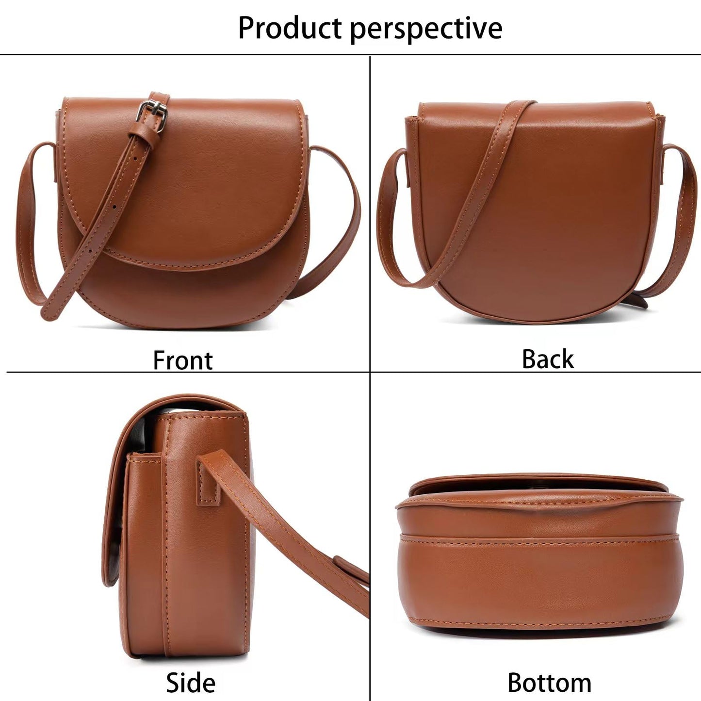 Crossbody Bag for Women Retro Simple Shoulder Bag Saddle Bag