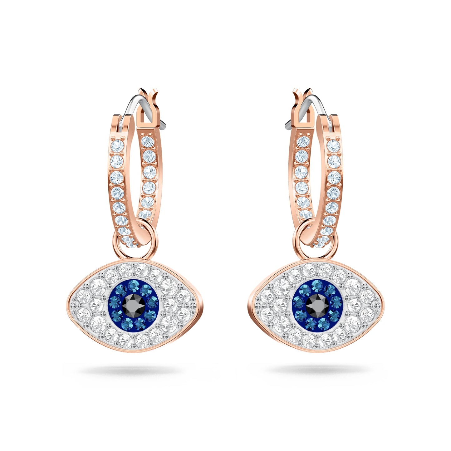 Swarovski Symbolic Evil Eye Crystal Jewelry Collection, Featuring Necklaces, Earrings, and Bracelets