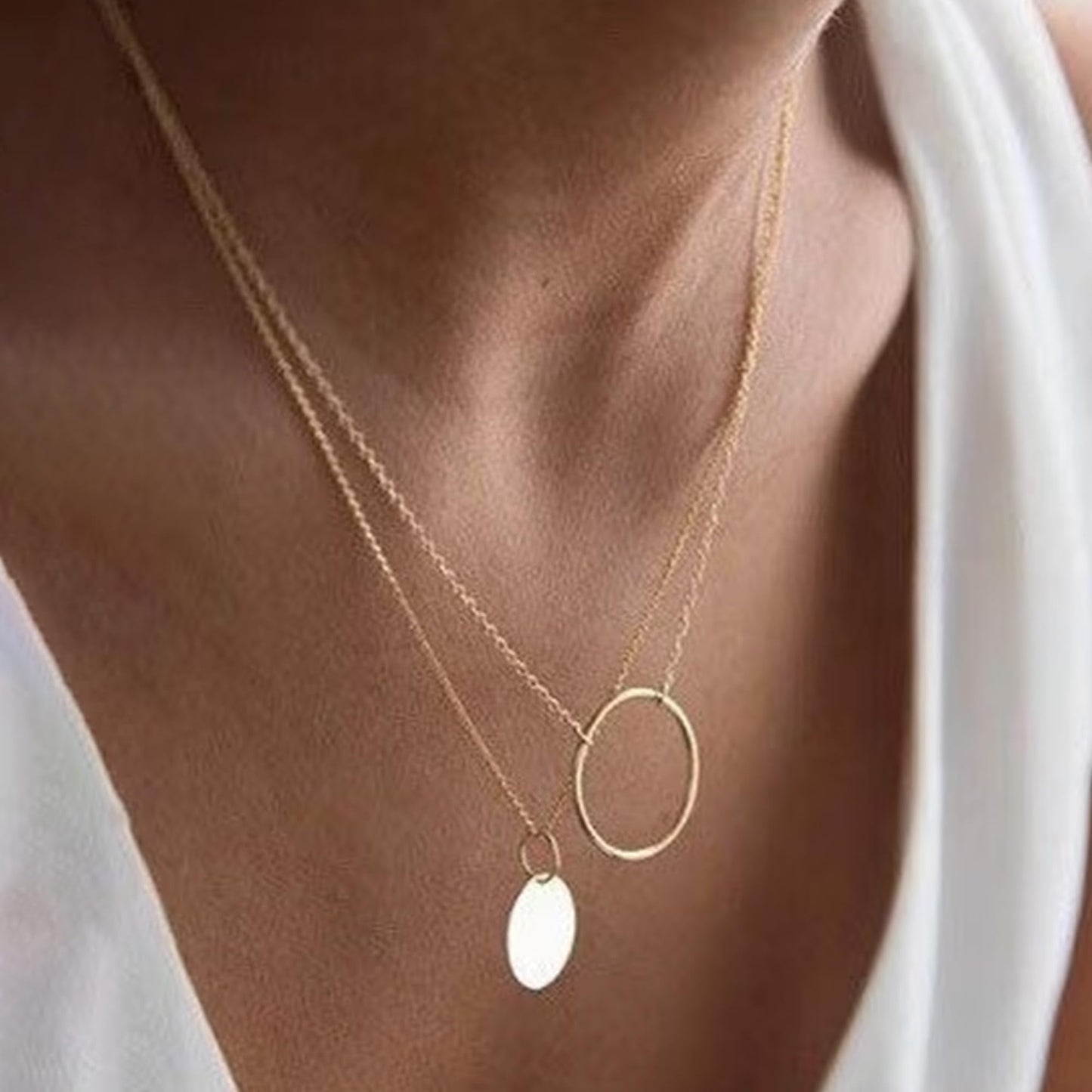 Dainty Gold Necklace for Women Girls Trendy - 14K Gold/Silver Plated Cute Heart Necklace for Women Handmade Heart Choker Necklace Tiny Heart Jewelry Gifts for Women Girls Teen Girls Stuff