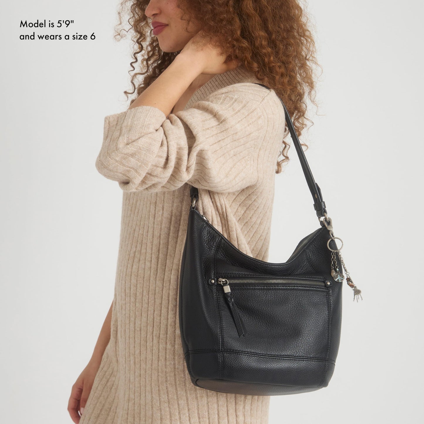 The Sak Sequoia Hobo Bag - Premium Large Leather Women's Handbag for Everyday & Travel - Durable Purse With Zipper Pocket