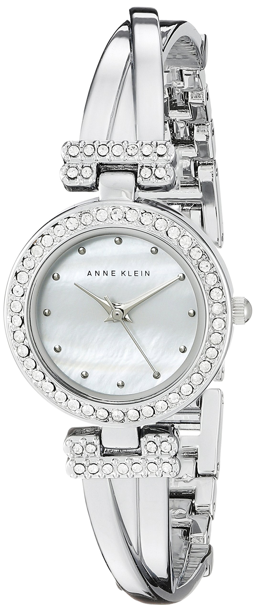 Women's Premium Crystal Accented Bangle Watch and Bracelet Set | Anne Klein