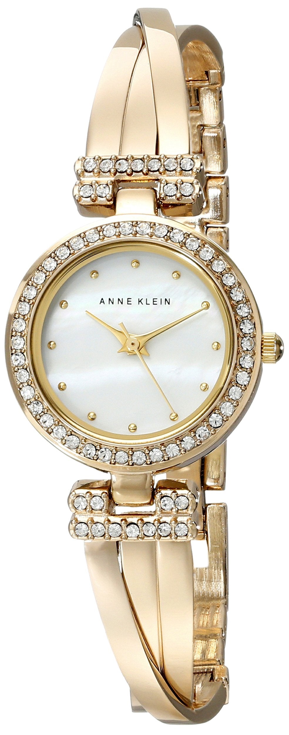 Women's Premium Crystal Accented Bangle Watch and Bracelet Set | Anne Klein