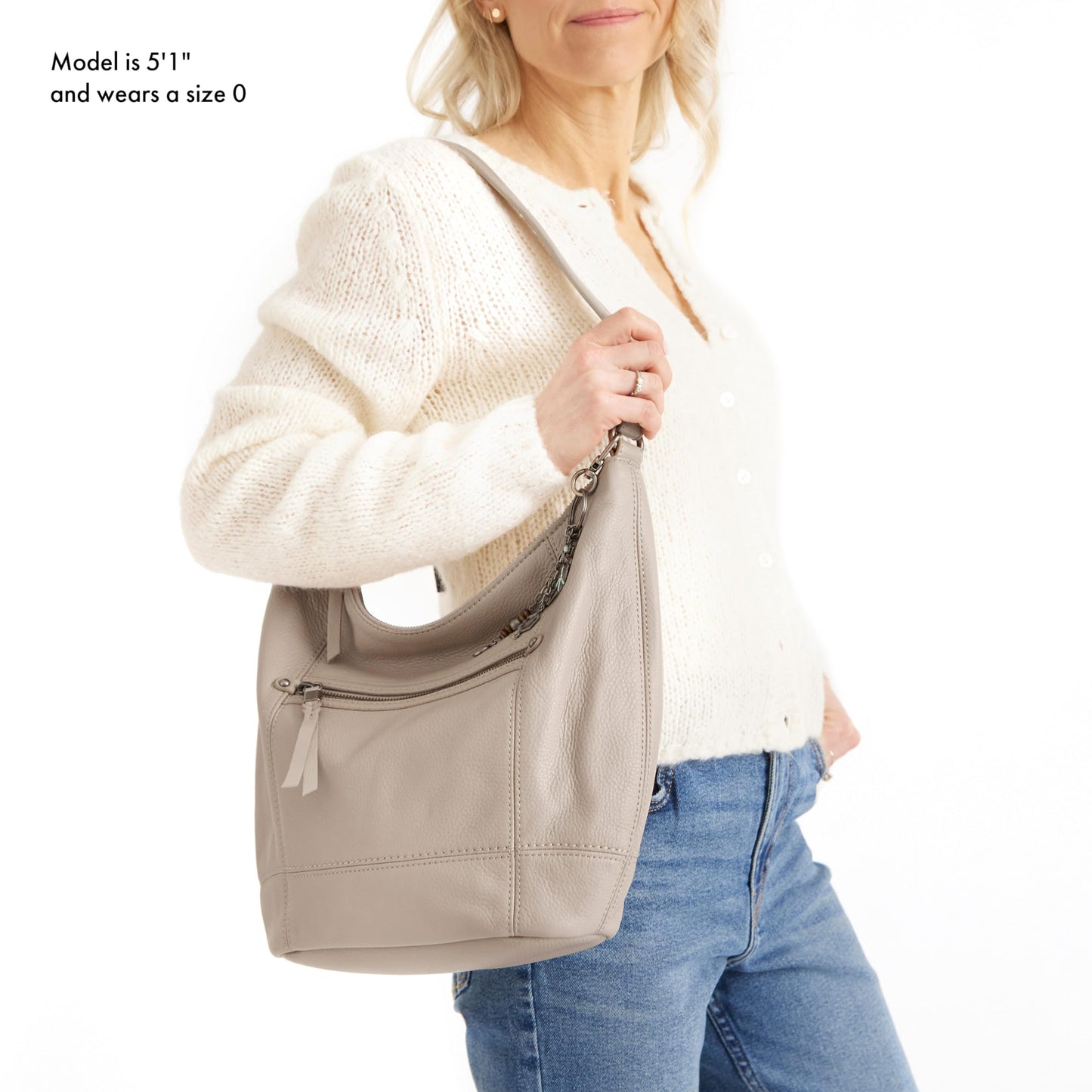 The Sak Sequoia Hobo Bag - Premium Large Leather Women's Handbag for Everyday & Travel - Durable Purse With Zipper Pocket