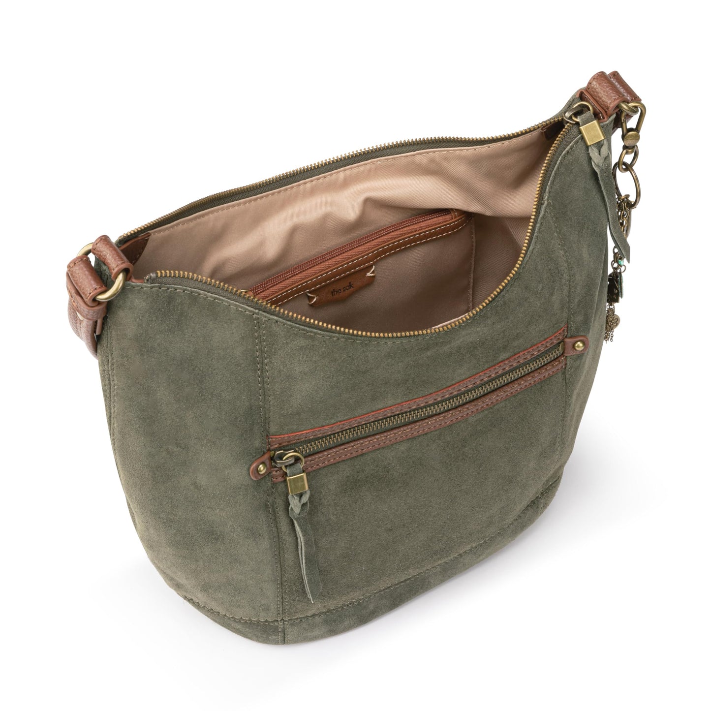 The Sak Sequoia Hobo Bag - Premium Large Leather Women's Handbag for Everyday & Travel - Durable Purse With Zipper Pocket