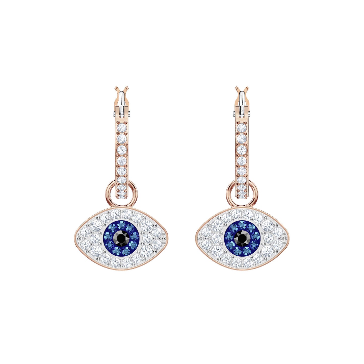 Swarovski Symbolic Evil Eye Crystal Jewelry Collection, Featuring Necklaces, Earrings, and Bracelets