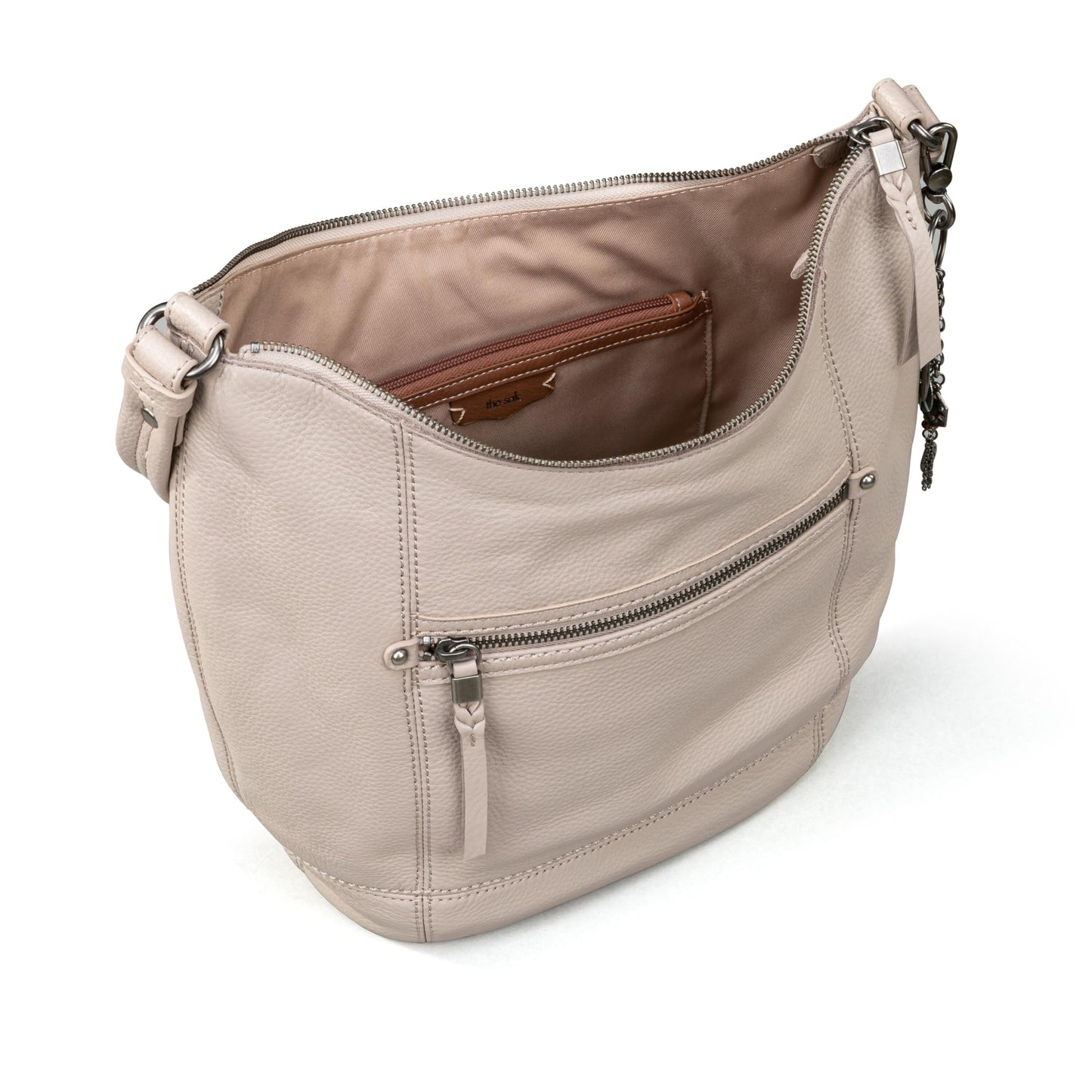 The Sak Sequoia Hobo Bag - Premium Large Leather Women's Handbag for Everyday & Travel - Durable Purse With Zipper Pocket