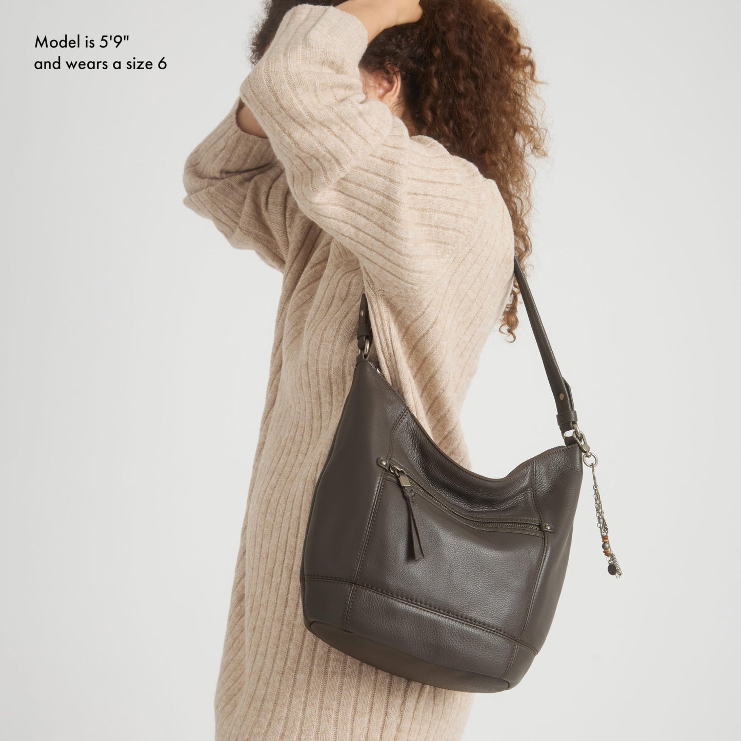 The Sak Sequoia Hobo Bag - Premium Large Leather Women's Handbag for Everyday & Travel - Durable Purse With Zipper Pocket